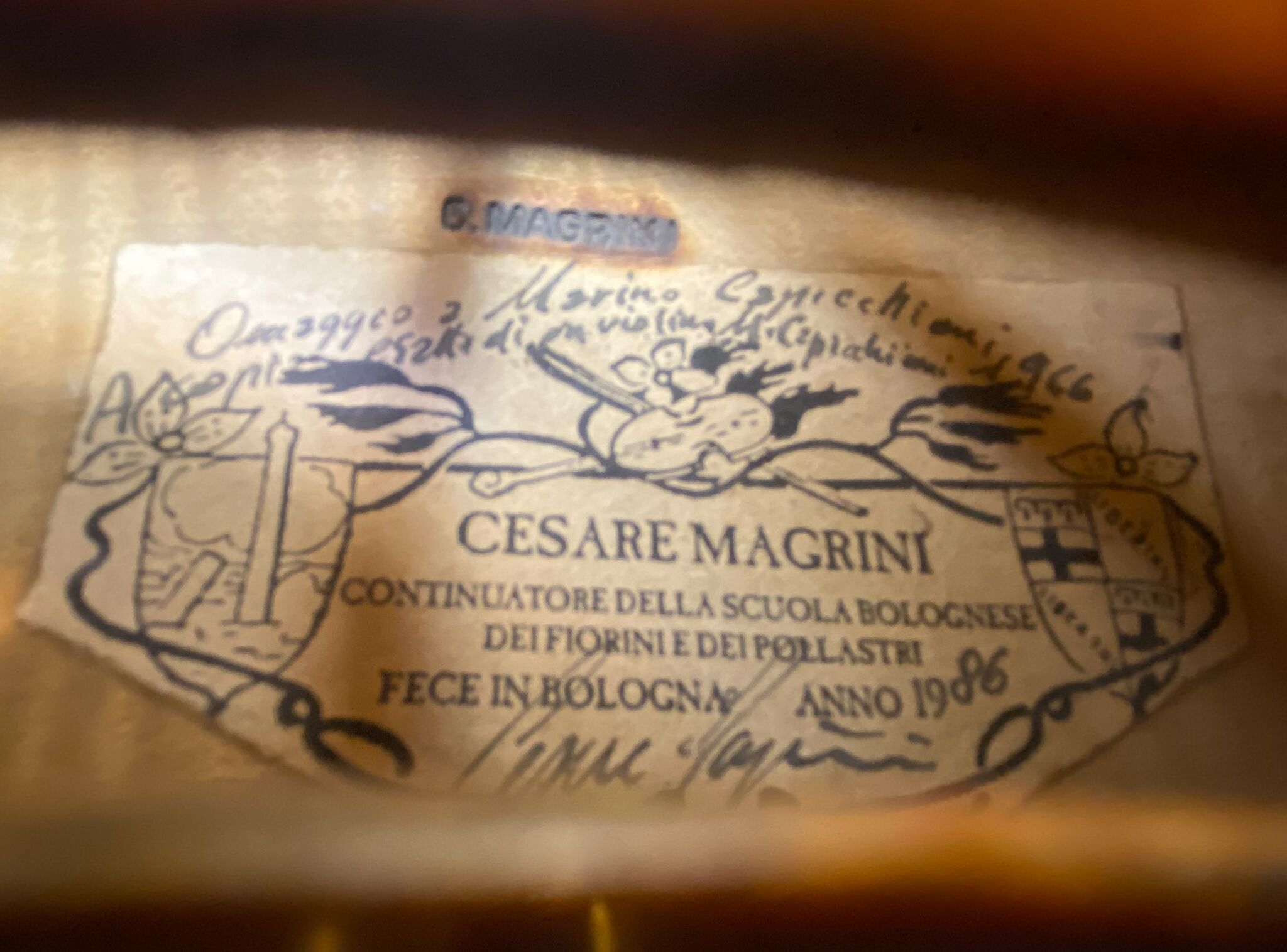 Cesare Magrini 1986 Violin-2