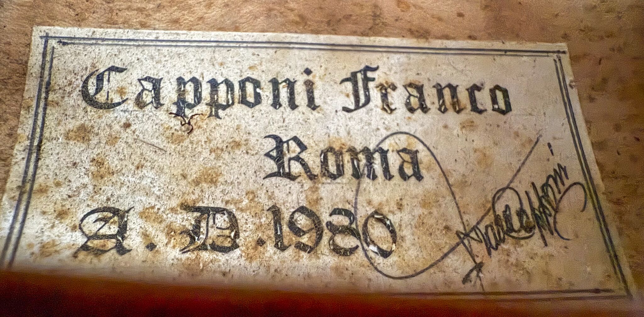 Capponi Franco Violin - 1980