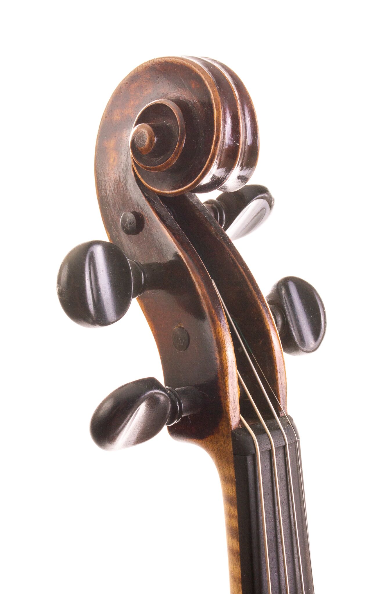 German Violin repaired AE Fisher – circa 1800 1-1-2