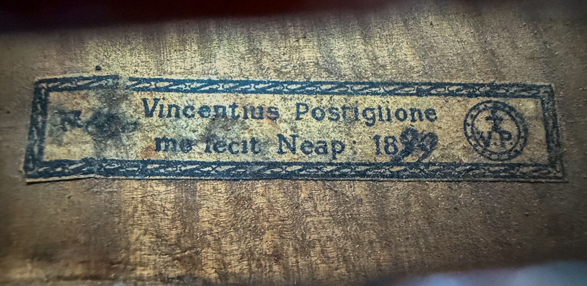 Vincentius Postiglione Violin - Naples 1899