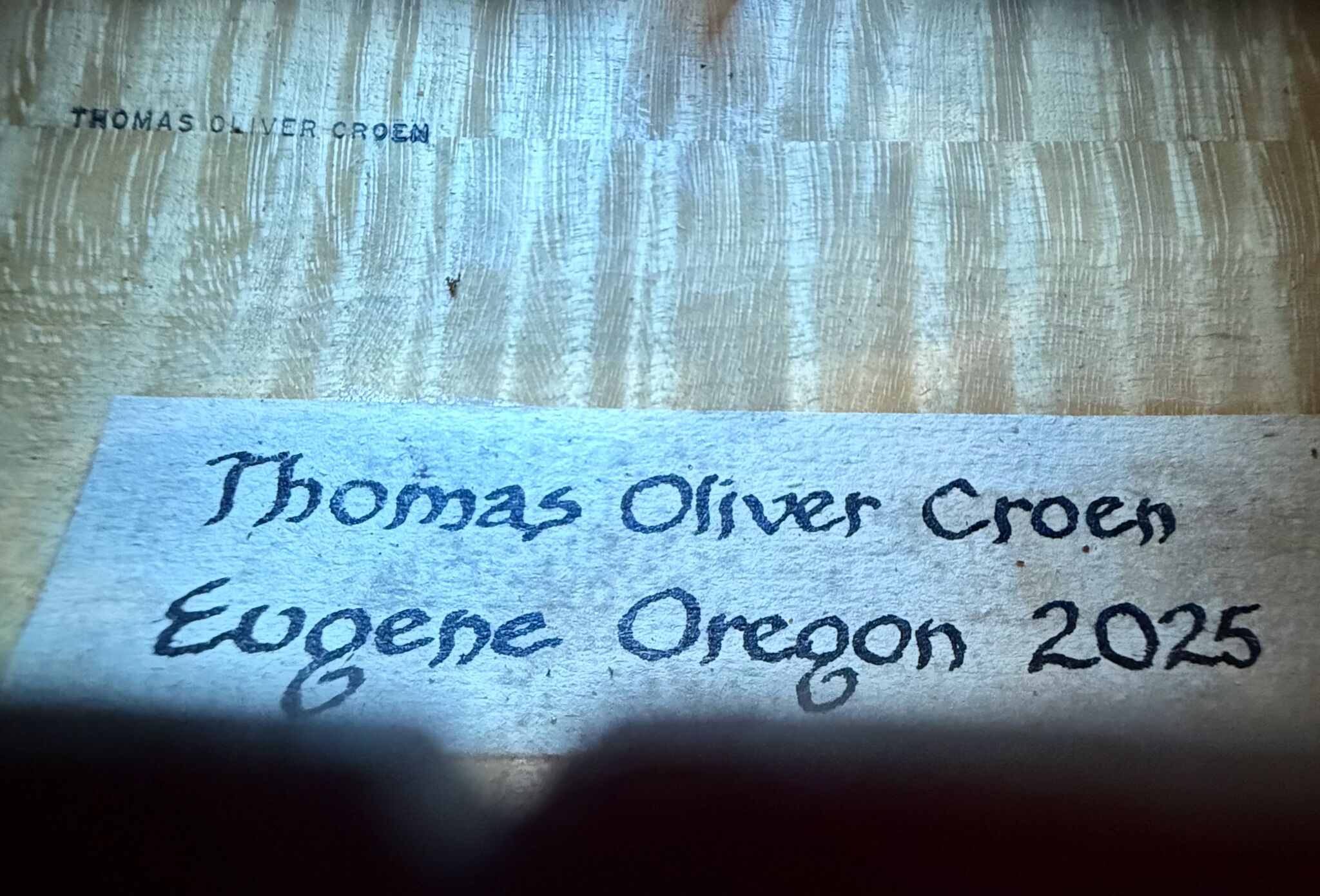 Thomas Croen Violin - Eugene 2025-2