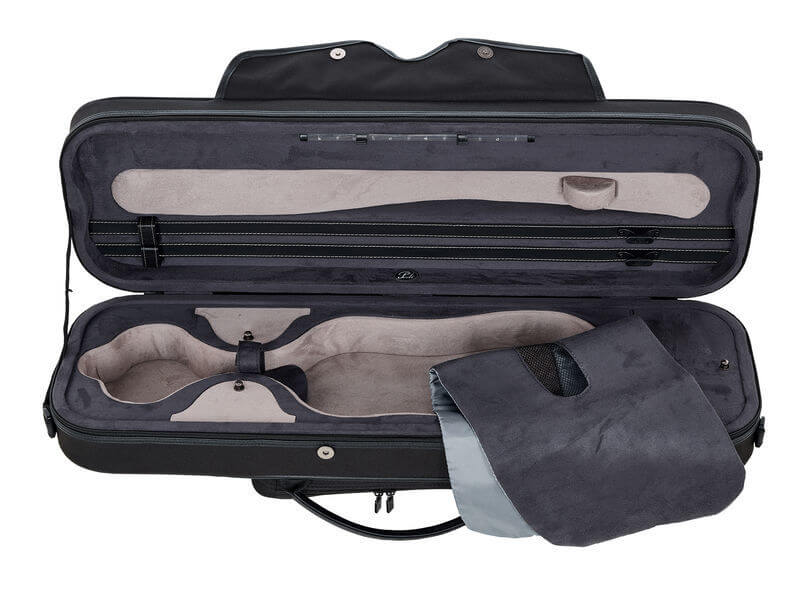 pedi-violin-case11100-black-dolce-violins(3) Pedi nite flash Oblong 4/4 Black Viola Case - Dolce Violins