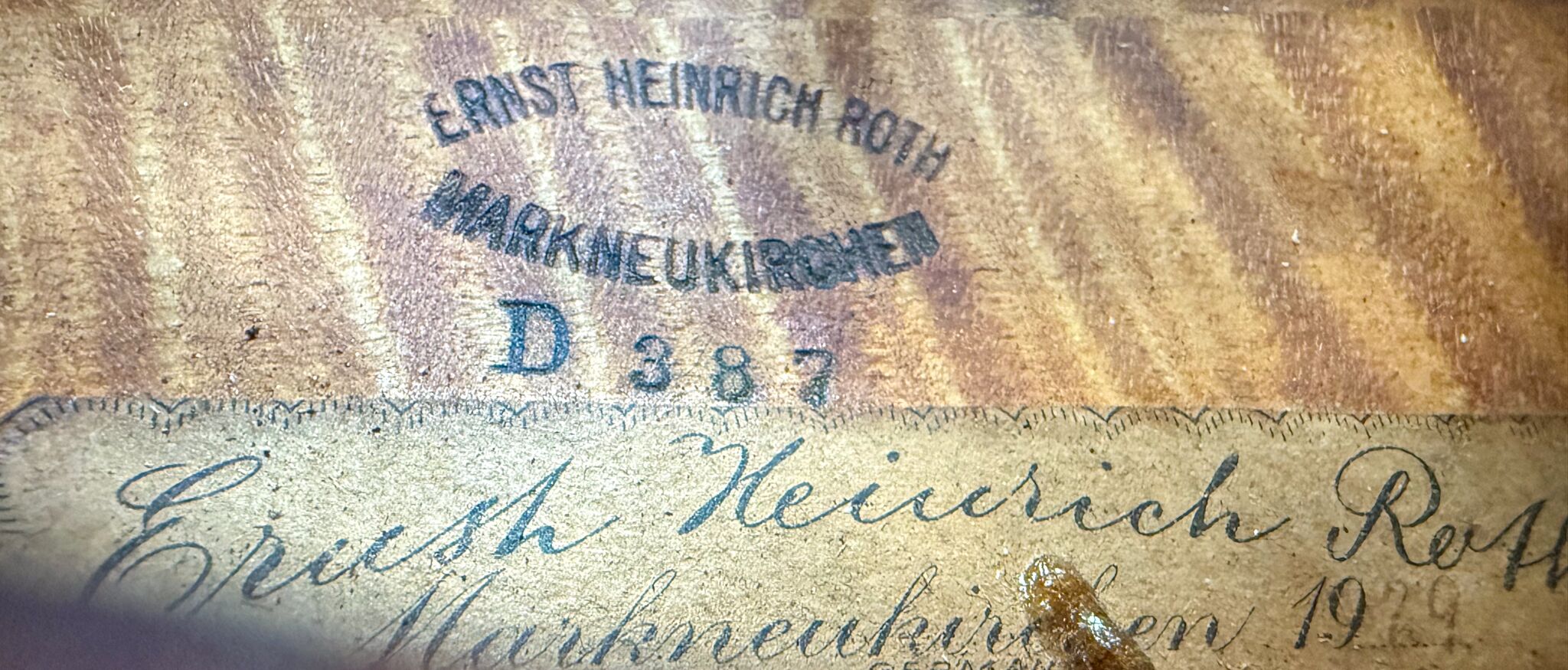 E. Heinrich Roth Violin - D387 1929-3