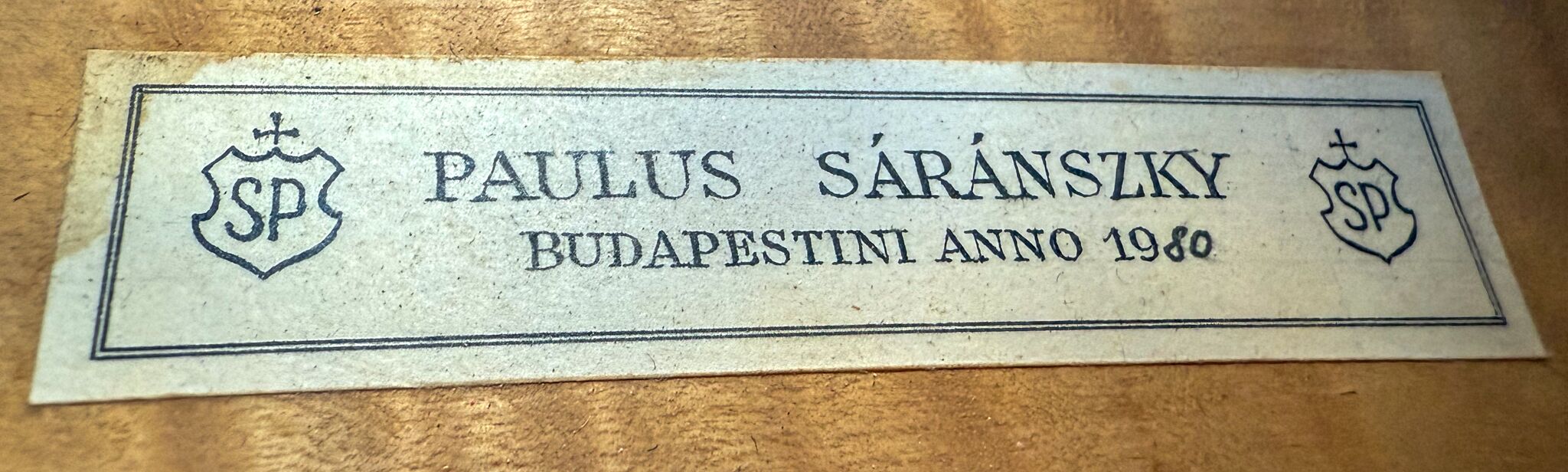 P. Sáránszky Viola - Budapestini 1980