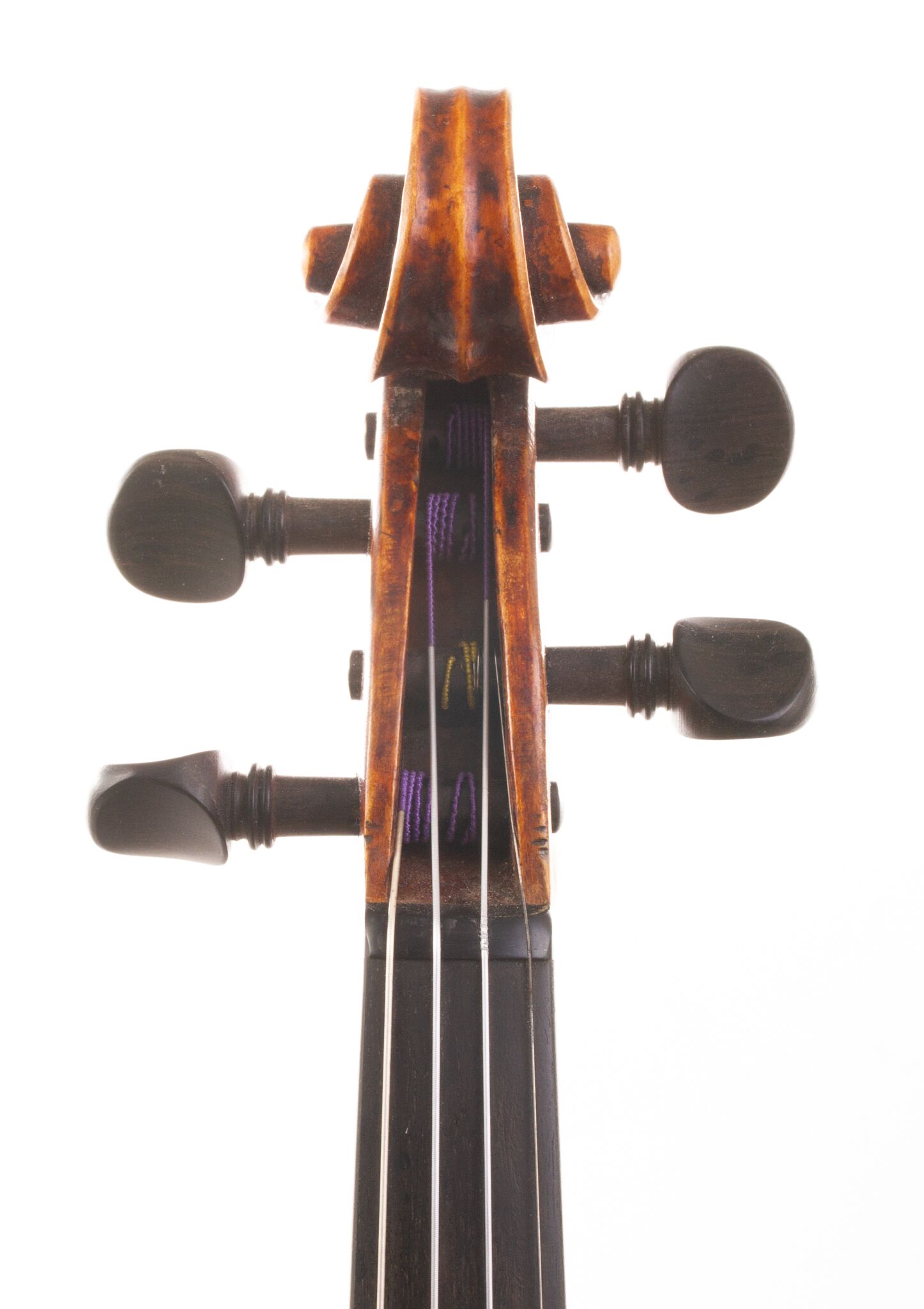German Violin repaired A.B. Clark - Richmond, INd 1897-01