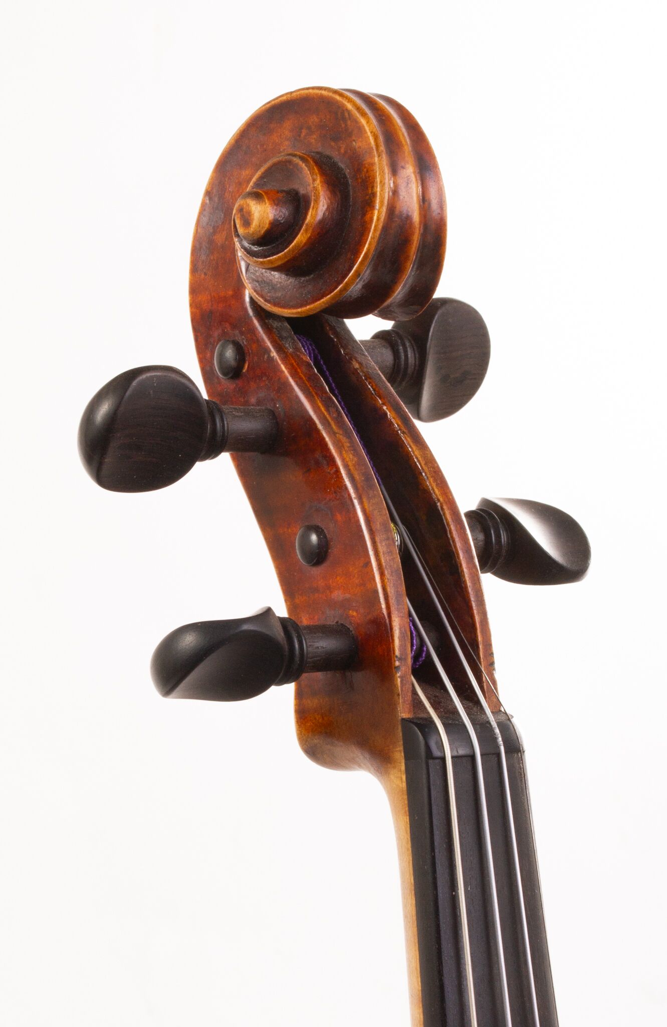 German Violin repaired A.B. Clark - Richmond, INd 1897-02