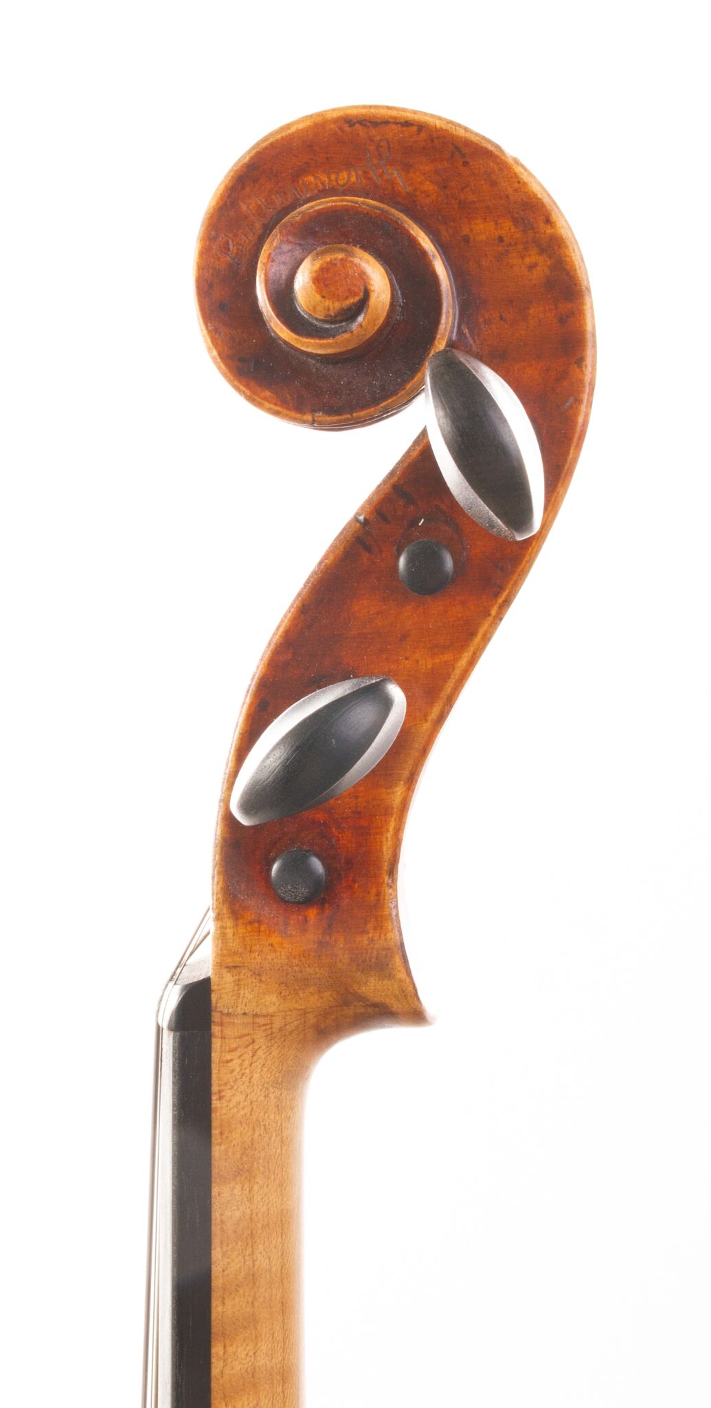German Violin repaired A.B. Clark - Richmond, INd 1897-06