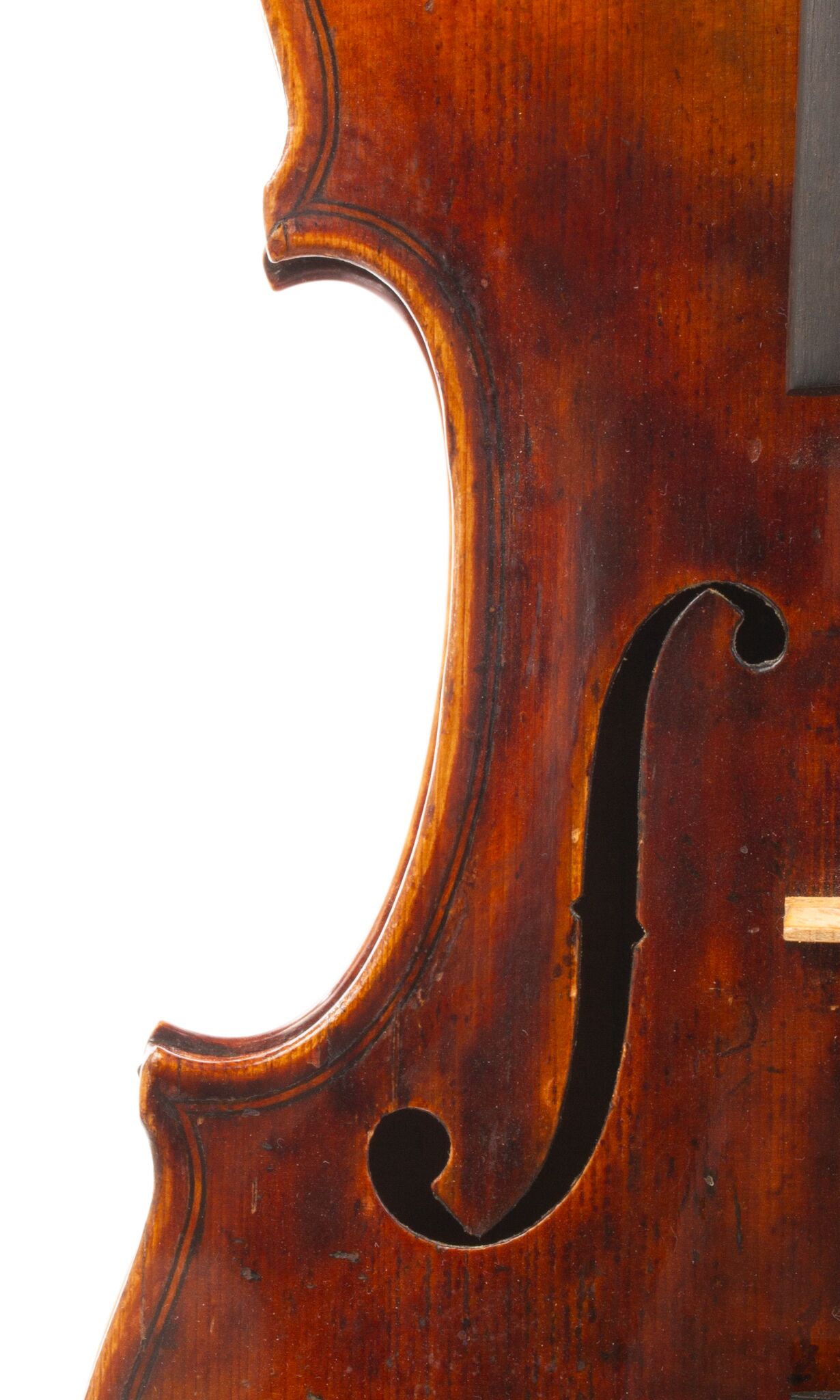 German Violin repaired A.B. Clark - Richmond, INd 1897-12