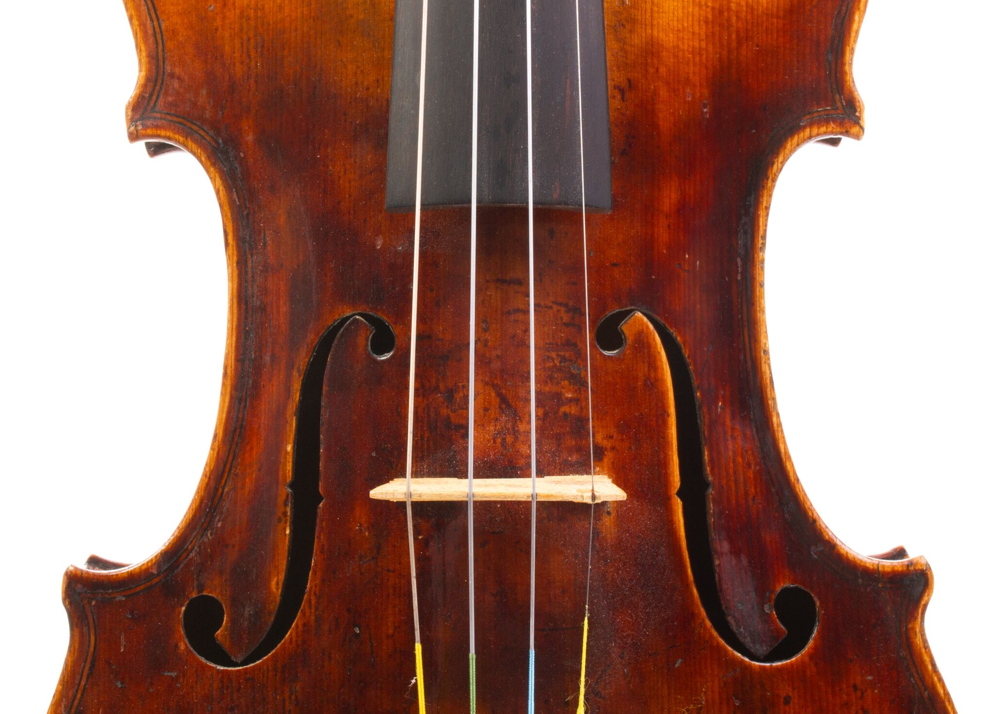 German Violin repaired A.B. Clark - Richmond, INd 1897-13