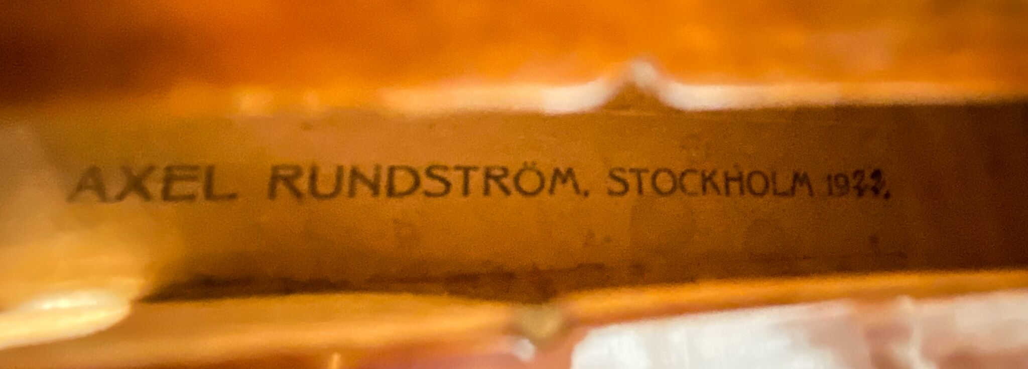 Alex Rundström Violin - Stockholm 1922-17