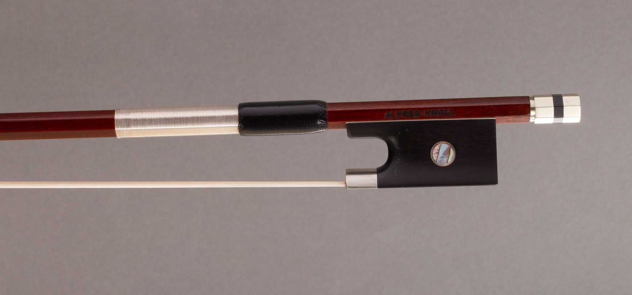 Alfred Knoll Nickel-Silver Mounted Octagonal Violin Bow